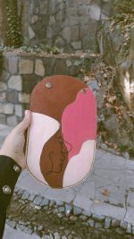 کیف حصیر چرم طرح پرسه